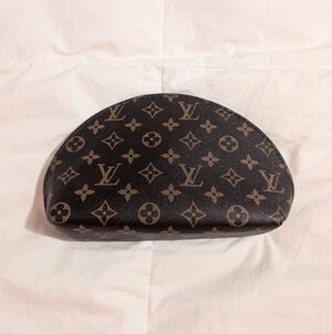 D.U.P.E Brown Monogram Zipper Pouch
